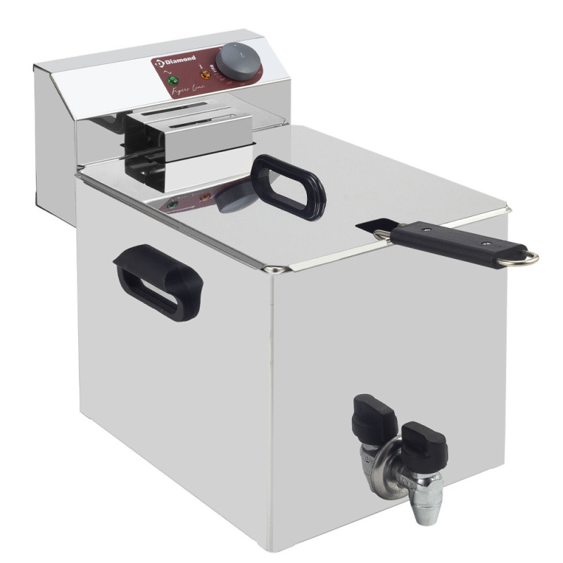 Friteuse de table électrique 8 litres + robinet de vidange Friteuse de table électrique 8 litres + robinet de vidange