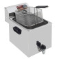 Friteuse de table électrique 8 litres + robinet de vidange