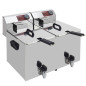 Friteuse de table électrique 2x 8 litres + robinet de vidange Friteuse de table électrique 2x 8 litres + robinet de vidange
