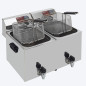 Friteuse de table électrique 2x 8 litres + robinet de vidange Friteuse de table électrique 2x 8 litres + robinet de vidange