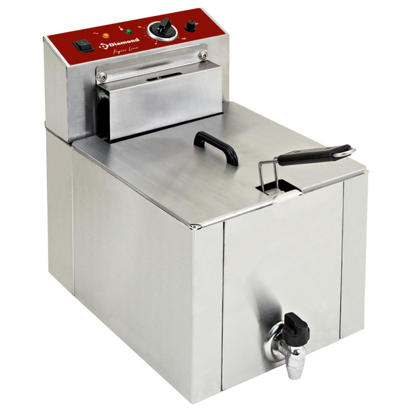 Friteuse de table électrique "S-POWER" 12 litres + robinet