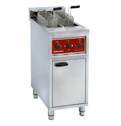 Friteuse électrique 2x 10 lit. sur meuble