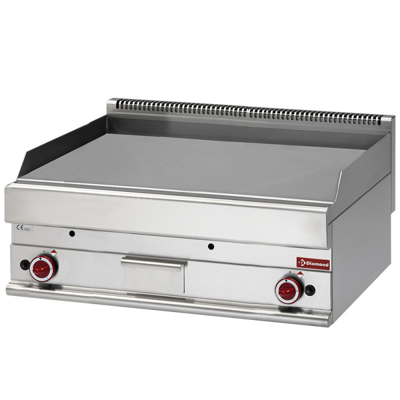 Plaque de cuisson gaz EXTRA-LARGE, surface lisse, chromé Plaque de cuisson gaz EXTRA-LARGE, surface lisse, chromé