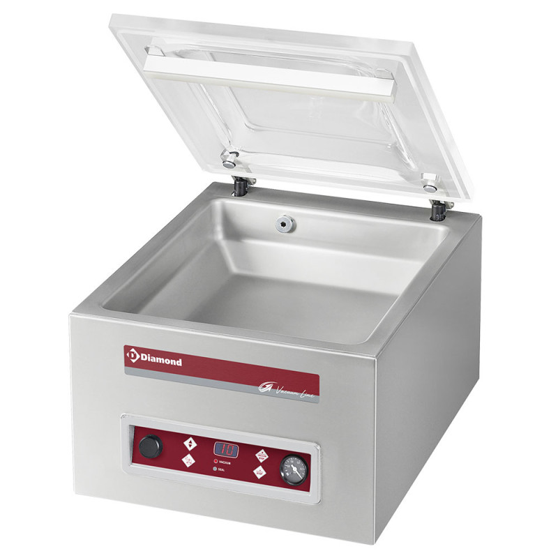 Machine sous-vide, chambre 350x370xh150 mm - 8 m3/h Machine sous-vide, chambre 350x370xh150 mm - 8 m3/h