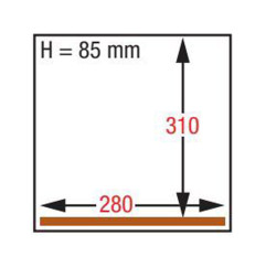 Machine sous-vide, chambre 280x310xh85 mm. - 4 m3/h