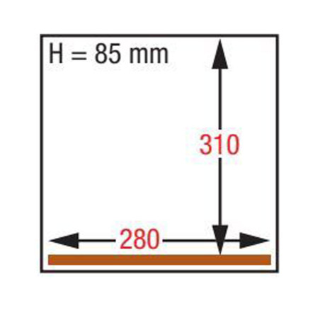 Machine sous-vide, chambre 280x310xh85 mm. - 4 m3/h