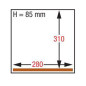 Machine sous-vide, chambre 280x310xh85 mm. - 4 m3/h Machine sous-vide, chambre 280x310xh85 mm. - 4 m3/h