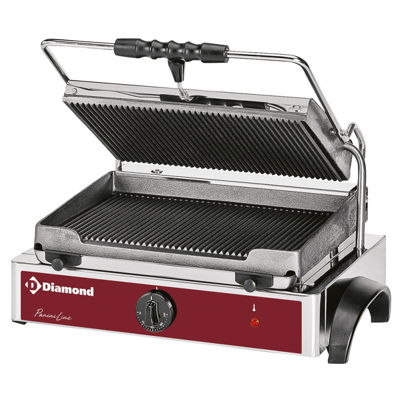 Grill panini électrique MEDIUM, plaques rainurées Grill panini électrique MEDIUM, plaques rainurées