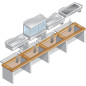 Elément cuve réfrigérée, ventilée, 4x GN 1/1 Elément cuve réfrigérée, ventilée, 4x GN 1/1