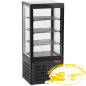 Vitrine de table ventilée, 4 faces vitrées, 4 niveaux "Black" Vitrine de table ventilée, 4 faces vitrées, 4 niveaux "Black"
