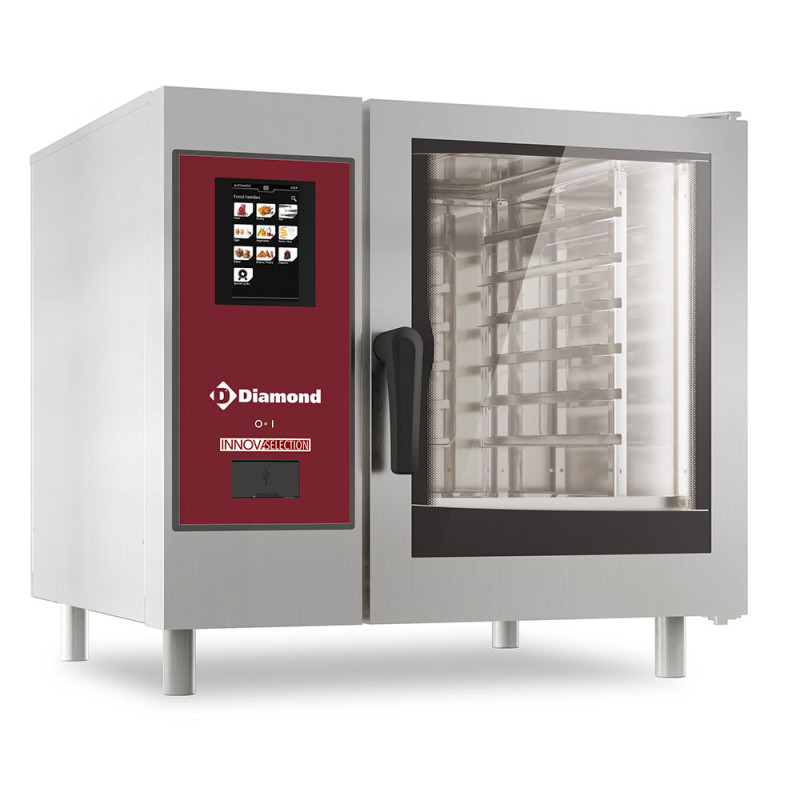 Four gaz "TOUCH" vapeur directe/convection 6x GN 1/1+Cleaning Four gaz "TOUCH" vapeur directe/convection 6x GN 1/1+Cleaning