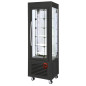 Vitrine panoramique, 5 plateaux tournants, 360 LT, Noire Vitrine panoramique, 5 plateaux tournants, 360 LT, Noire