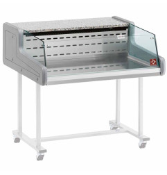 Comptoir vitrine réfrigérée mobile 1m50 - vitre self-service