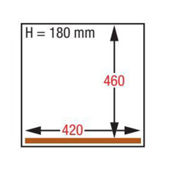 Machine sous-vide, chambre 420x460xh180 mm - 21 m3/h