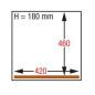 Machine sous-vide, chambre 420x460xh180 mm - 21 m3/h Machine sous-vide, chambre 420x460xh180 mm - 21 m3/h