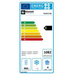 Refroidisseur de bouteilles, acier inox, 3 portes,  579 litres