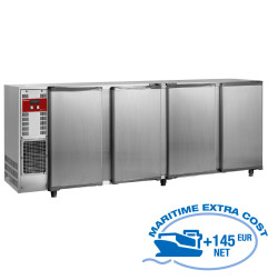 Refroidisseur de bouteilles, acier inox, 4 portes, 783 Lt.