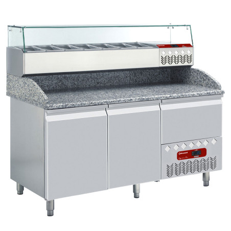 Ensemble table frigo & structure réfrigérée :