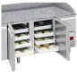 Table frigo 2 portes 600x400, 2 tiroirs neutres (8x bacs 600x400) + tiroir ustensiles Table frigo 2 portes 600x400, 2 tiroirs neutres (8x bacs 600x400) + tiroir ustensiles