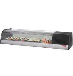 Vitrine réfrigérée pour sushi, double fond perforé (inclus)