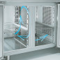 Table frigorifique, ventilée, 3 portes EN 600x400, structure réfrigérée GN 10 x 1/3 Table frigorifique, ventilée, 3 portes EN 600x400, structure réfrigérée GN 10 x 1/3