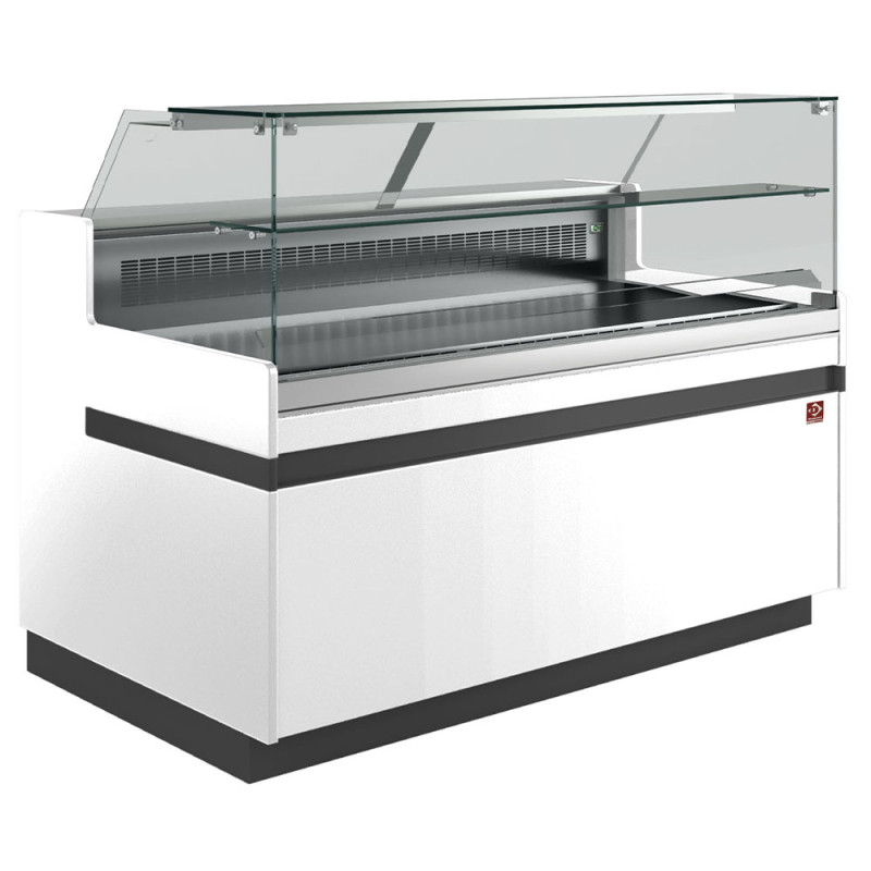 Comptoir vitrine réfrigéré EN & GN, vitre basse, ventilé, sans réserve Comptoir vitrine réfrigéré EN & GN, vitre basse, ventilé, sans réserve