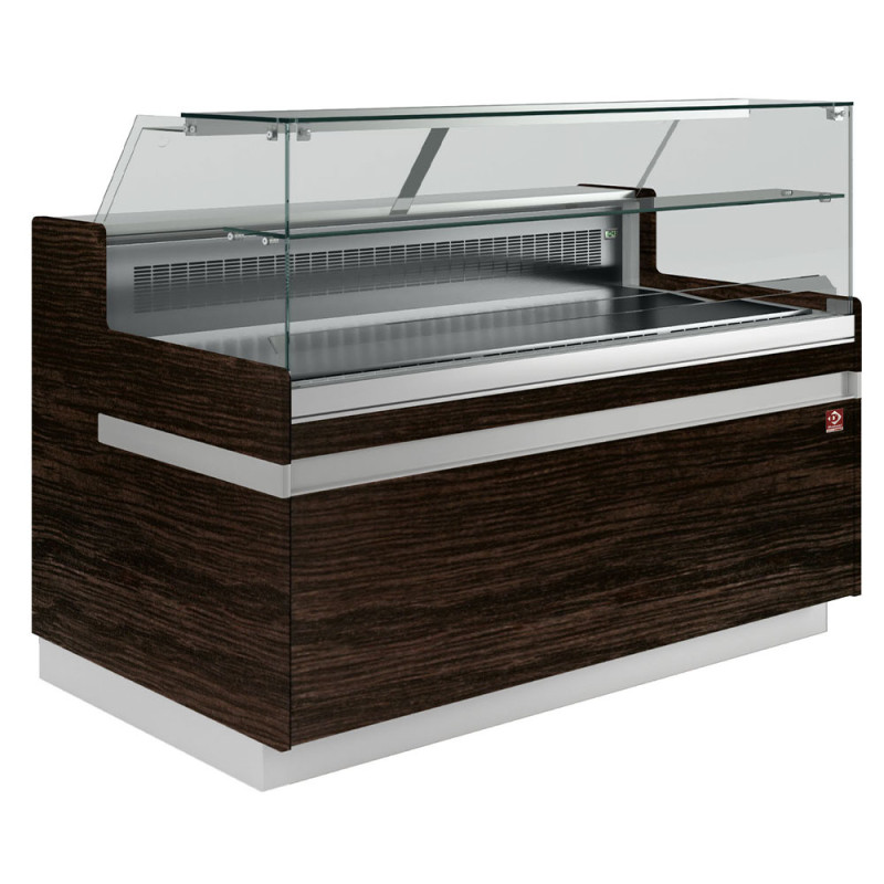 Comptoir vitrine réfrigéré EN & GN, vitre basse, ventilé, sans réserve Comptoir vitrine réfrigéré EN & GN, vitre basse, ventilé, sans réserve
