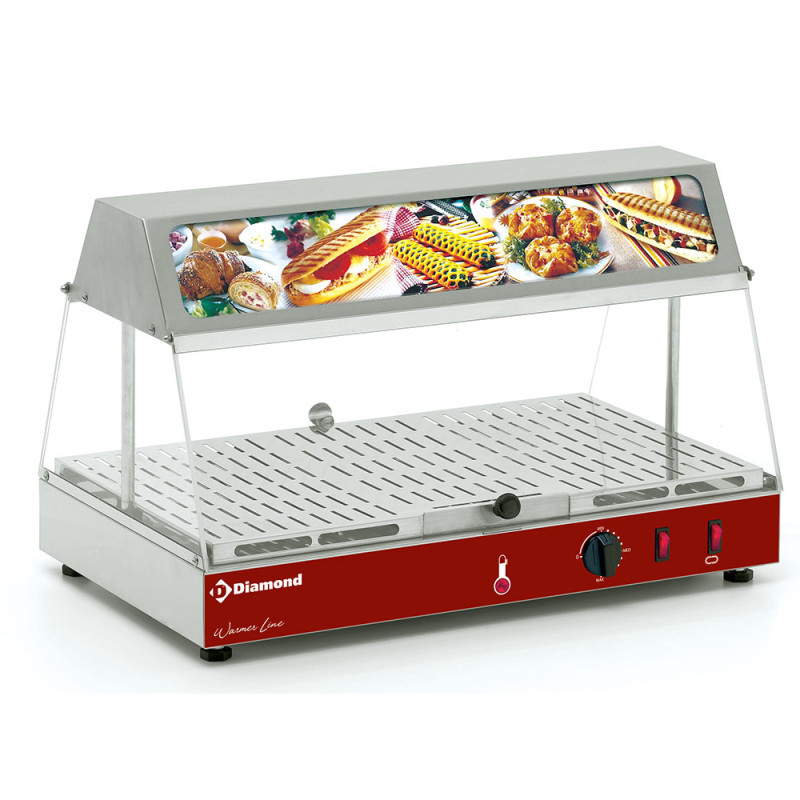 Vitrine chauffante avec bloc lumineux Vitrine chauffante avec bloc lumineux