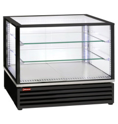 Vitrine réfrigérée EN ou GN, ventilée, 3 niv., NOIRE