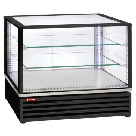 Vitrine réfrigérée EN ou GN, ventilée, 3 niv., NOIRE