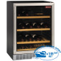 Vitrine cave à vins, ventilée, porte en acier inox, 160 Lt., BLACK Vitrine cave à vins, ventilée, porte en acier inox, 160 Lt., BLACK