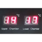 Vitrine cave a vins, ventilée, 160 Lt., porte en acier inox,2 T°, BLACK Vitrine cave a vins, ventilée, 160 Lt., porte en acier inox,2 T°, BLACK