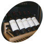 Vitrine cave à vins, ventilée, porte en acier inox, 160 Lt., BLACK