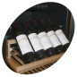 Vitrine cave a vins, ventilée, 375 Lt., porte en acier inox, 2 T°, BLACK Vitrine cave a vins, ventilée, 375 Lt., porte en acier inox, 2 T°, BLACK