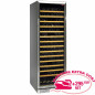 Vitrine cave a vins, ventilée, porte en acier inox, 375 Lt., BLACK Vitrine cave a vins, ventilée, porte en acier inox, 375 Lt., BLACK