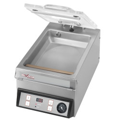 Machine sous vide, couvercle bombé, cuve acier inox  - 4 m3/h