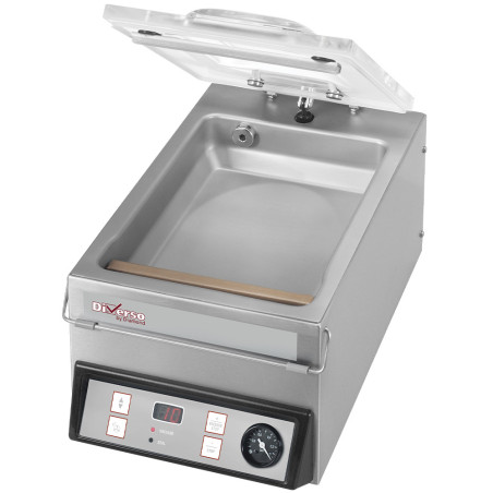 Machine sous vide, couvercle bombé, cuve acier inox  - 4 m3/h