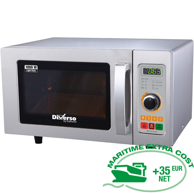 Four micro-ondes en inox,1000 W. (25 Lt), mécanique Four micro-ondes en inox,1000 W. (25 Lt), mécanique
