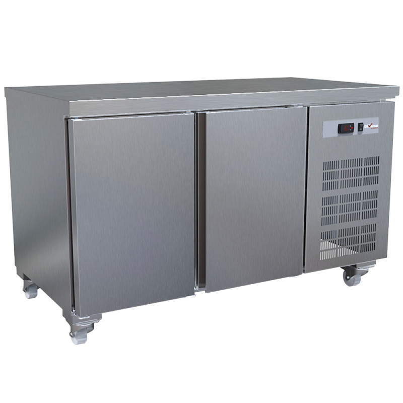 Table frigorifique, ventilé, 2 portes GN 1/1 (260 Lit.), sur roues Table frigorifique, ventilé, 2 portes GN 1/1 (260 Lit.), sur roues