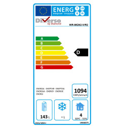 Table frigorifique, ventilé, 2 portes GN 1/1 (260 Lit.), sur roues