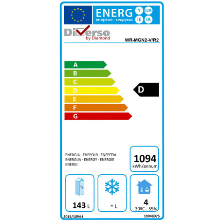 Table frigorifique, ventilé, 2 portes GN 1/1 (260 Lit.), sur roues