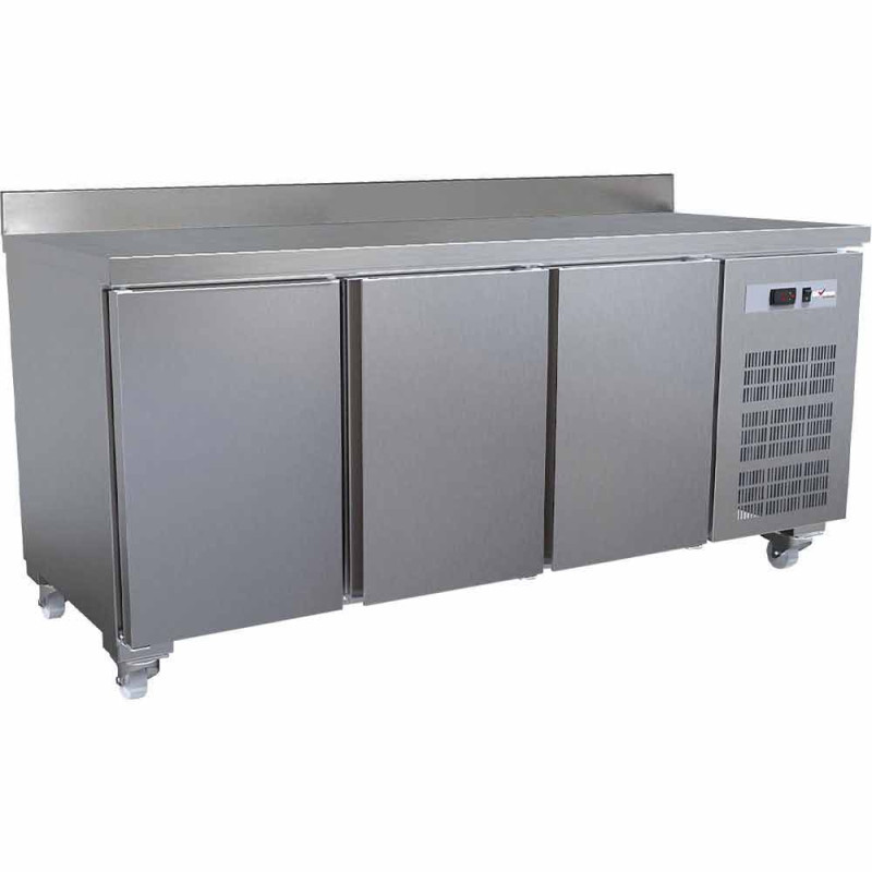 Table frigorifique, ventilé, 3 portes GN 1/1 (405 Lit.), sur roues Table frigorifique, ventilé, 3 portes GN 1/1 (405 Lit.), sur roues