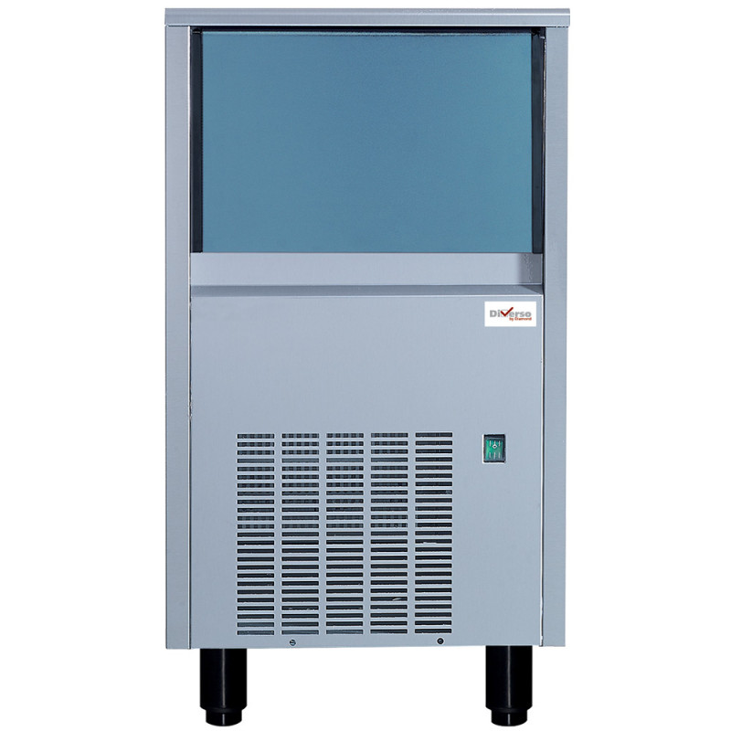 Machine à glaçons pleins (22 gr) 41kg/24h,avec réserve 15 kg inox Machine à glaçons pleins (22 gr) 41kg/24h,avec réserve 15 kg inox