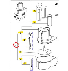 Couvercle et cuve pour R211XL 27407