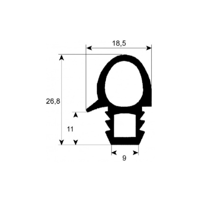 Joint porte de four 700x650 mm Joint porte de four 700x650 mm