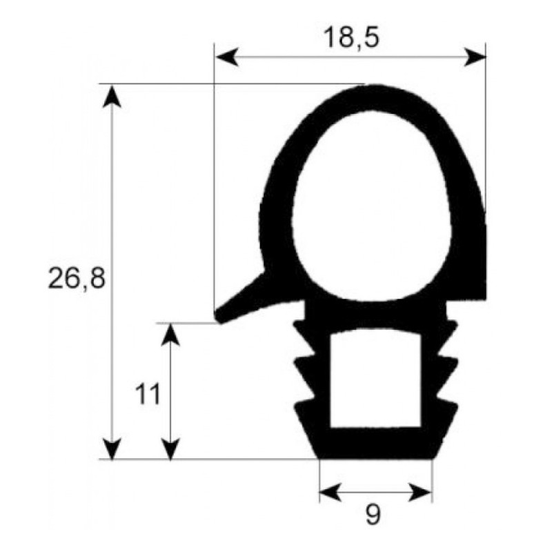 JOINT PORTE DE FOUR PALUX ELOMA 460X640 MM