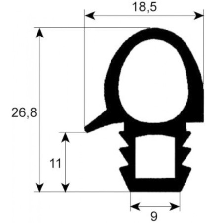 JOINT PORTE DE FOUR PALUX ELOMA 460X640 MM