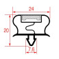 JOINT 1019 ou 9195 A ENCASTRER 575x385 mm BONNET THIRODE