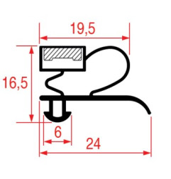 JOINT 1003 ou 9333 A ENCASTRER 570x460 mm