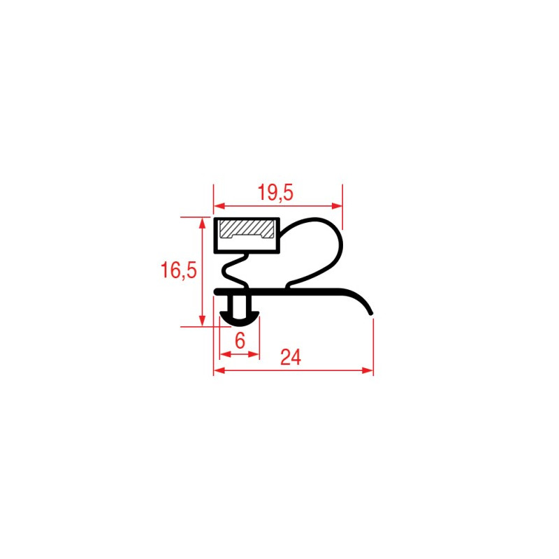 JOINT 1003 ou 9333 A ENCASTRER 570x460 mm